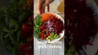 Gaivios ir sočios salotos | fresh and filling salad