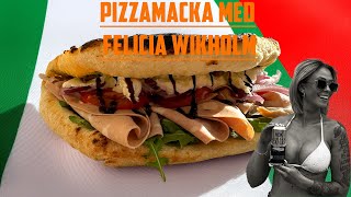 PIZZAMACKA MED FELICIA WIKHOLM! ( provar ett rivjärn för första gången i livet)