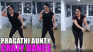 Pragathi Aunty Dance Highlights & Crazy Expressions || #Pragathi At Gym