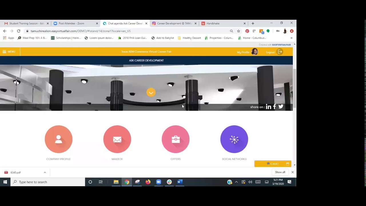 How To Work A Virtual Career Fair Students Youtube
