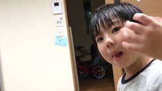 【お着替え】いつき4歳お風呂上がりお着替えとキッチン遊び【男の子】