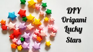 How to make lucky stars | DIY origami lucky star | Easy paper star