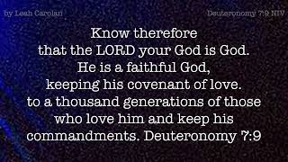 Know Therefore That the Lord Your God is God (Deuteronomy 7:9 NIV) - a Bible verse memory song