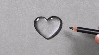 How to Draw Water Drop Heart - Step by Step TUTORIAL
