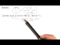 Errors - Intro to Java Programming