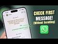 How to Go to the First Message on WhatsApp! [Without Scrolling]