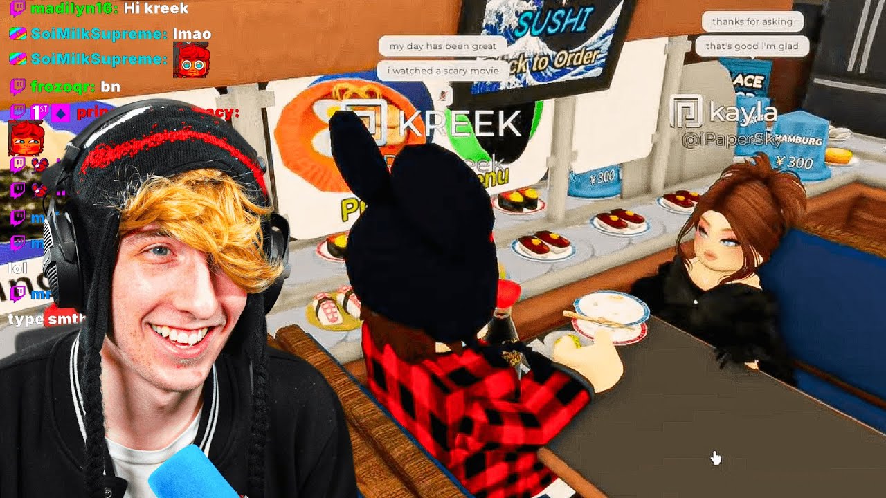 Kreekcraft Goes On A Roblox Date Youtube