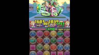 【パズドラ】一度きりチャレンジ！Lｖ６をベジットパでノーコン！！【初見】