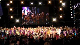 ふくこいアジア祭り2013 総踊り【黒田武士】