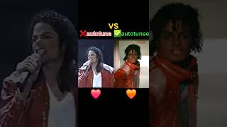 MICHAEL JACKSON - BEAT IT (autotune vs no autotune ) #autotune #viralvideo #shorts