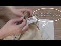 【裏地付き トートバッグ作り方】　簡単！初心者の方でも作れます a4ファイルが入ります　 how to sew a tote bag diy