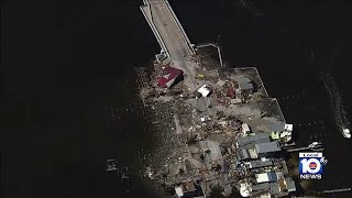 Aerial video shows more of Hurricane Ian's damage in Florida