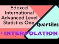 Quartiles - How to find the quartiles + Using interpolation - EASY LEARNING