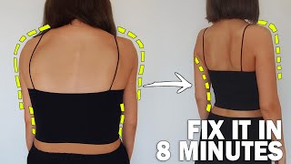 [8 minutes] Create a beautiful back and posture! Back workout you can do while standing