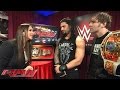 Stephanie Mcmahon Plays Mind Games With Roman Reigns And Dean Ambrose Raw February 1 2016