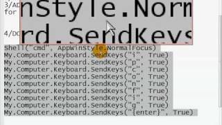 Visual Basic 2010 Sendkeys tutorial VB 2010