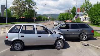 Eltűnt a Suzuki eleje a miskolci balesetben - boon.hu