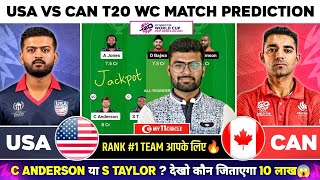 USA vs CAN Dream11, USA vs CAN Dream11 Prediction, USA vs Canada T20 World Cup Dream11 Team Today