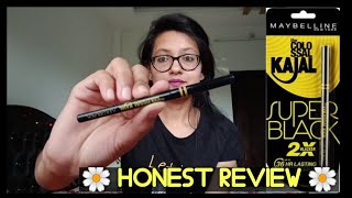 MAYBELLINE COLOSSAL KAJAL SUPER BLACK | 36 Hrs Long Lasting | *Honest Review* |