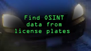 Use Skiptracer To Gather License Plate Osint Data Tutorial