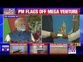 pm modi lays foundation stone of ken betwa river link project in presence of m.p cm mohan lal watch