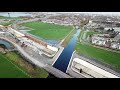 rijnlandroute n434 corbulotunnel tussen a4 en a44 drone 4k