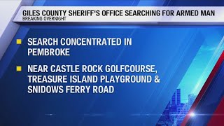 Giles County deputies searching for armed, wanted man with outstanding warrants