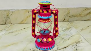 Hurricane lantern painting || old lantern painting || হারিকেন পেইন্টিং || পুরনো হারিকেন ডেকোরেশন