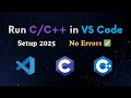 How to Run C/C++ in VS Code (Windows 10/11) | Full Setup & First Program 2025