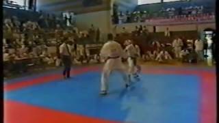 10th JKA World Champ Individual Kumite part 1. Yamaguchi Takashi, Kawasaki Norio.