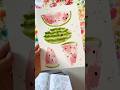 How to paint easy watercolor watermelons using basic shapes