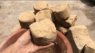 Never seen like this video || pure mud dry crumbling in clay pot 😃