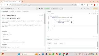 3151. Special Array I Leetcode #Dsa #Java#coding #programming #leetcode #arrays