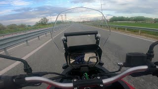 3 wheels moto KYMCO 550cc CV3 moto riding POV 2023