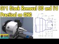 G71 Stock removal OD and ID ||How to do practical of G71 turning canned cycle programming ||