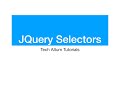 Jquery Selectors
