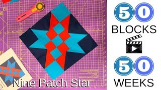 Block 15/50 Nine Patch Star