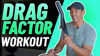 The ULTIMATE Drag Factor Workout - 15 Minute Rowing Machine Workout for Power