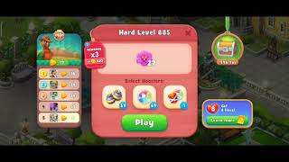 Gardenscapes Level 885 Walkthrough \