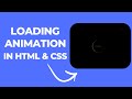✨ Beautiful Loading Animation in HTML & CSS | Pure CSS Preloader Tutorial