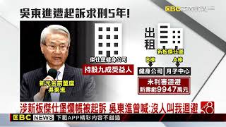 不只新新併失利！ 吳東進涉傑仕堡弊案被求刑5年 @newsebc