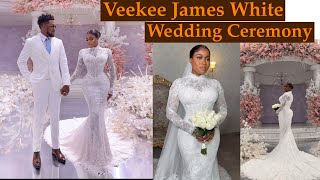 Veekee James & Femi’s White Wedding Ceremony