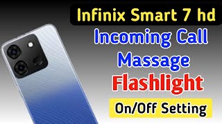Infinix smart 7 hd incoming call flash light setting/Infinix smart 7 hd me incoming call flash light