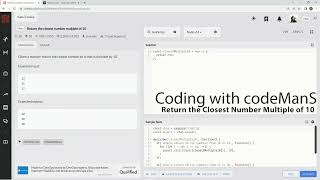 Codewars 7 kyu Return the Closest Number Multiple of 10 JavaScript