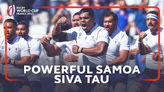 Samoa bring the passion with powerful Siva Tau! | Rugby World Cup 2023