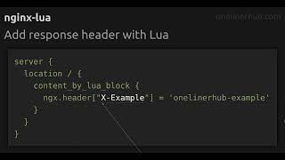 Add response header with Lua