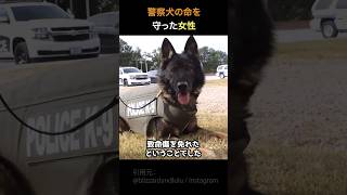 警察犬の命を救った女性