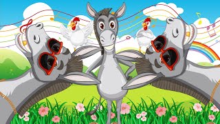 Donkey Song for Kids | Funny Animals Songs for Children – Sing Along | Kindergarten \u0026 Nursery Rhymes