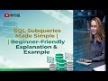 🌀 SQL Subqueries Made Simple | Beginner-Friendly Explanation & Example