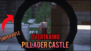 Overtaking pillager castle with guns! | Minecraft